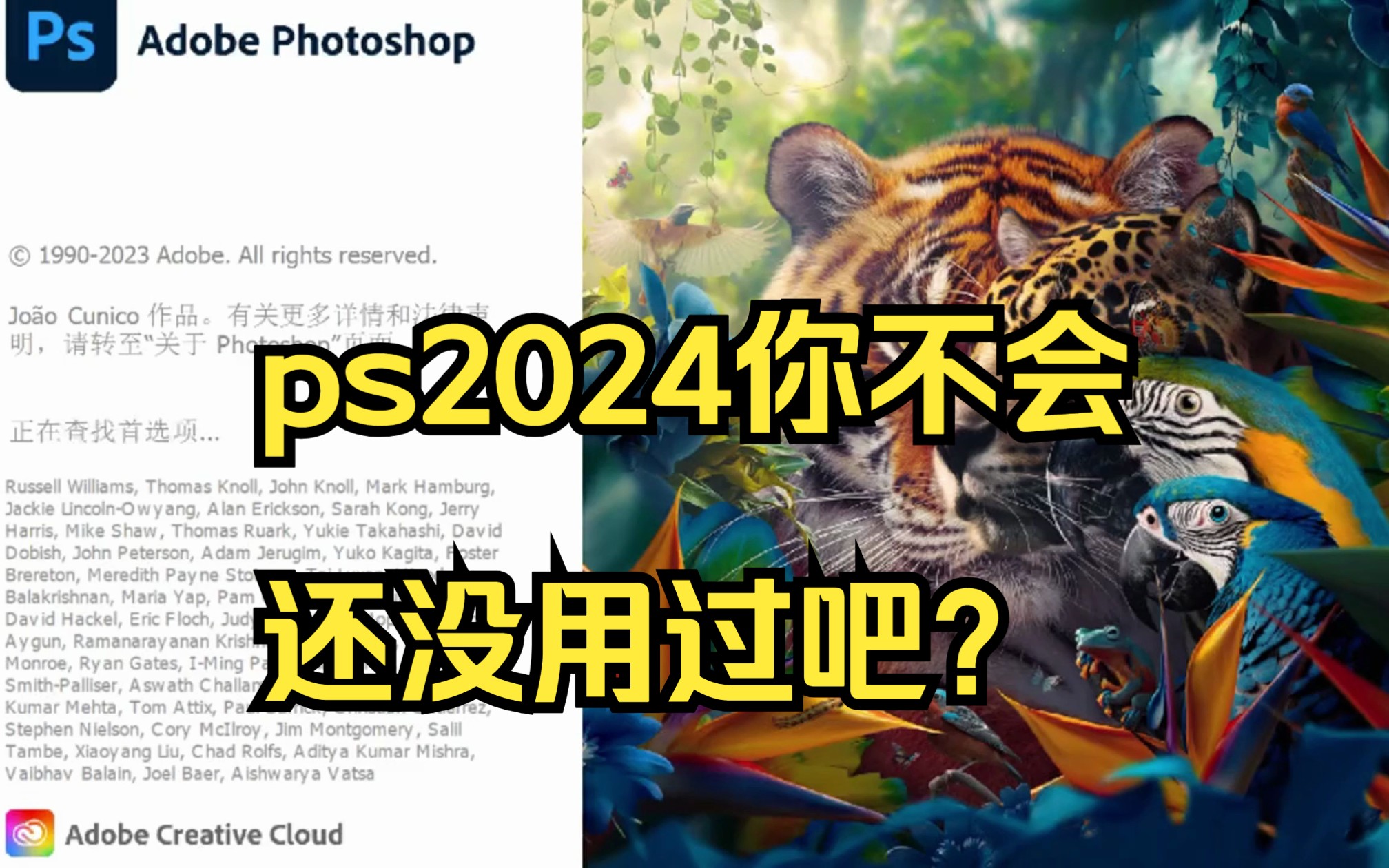 白嫖!Photoshop2024、2023最新版软件安装包!免费下载,永久使用!一键安装下载教程,附带10000PS笔刷和笔刷导入教程哔哩哔哩bilibili