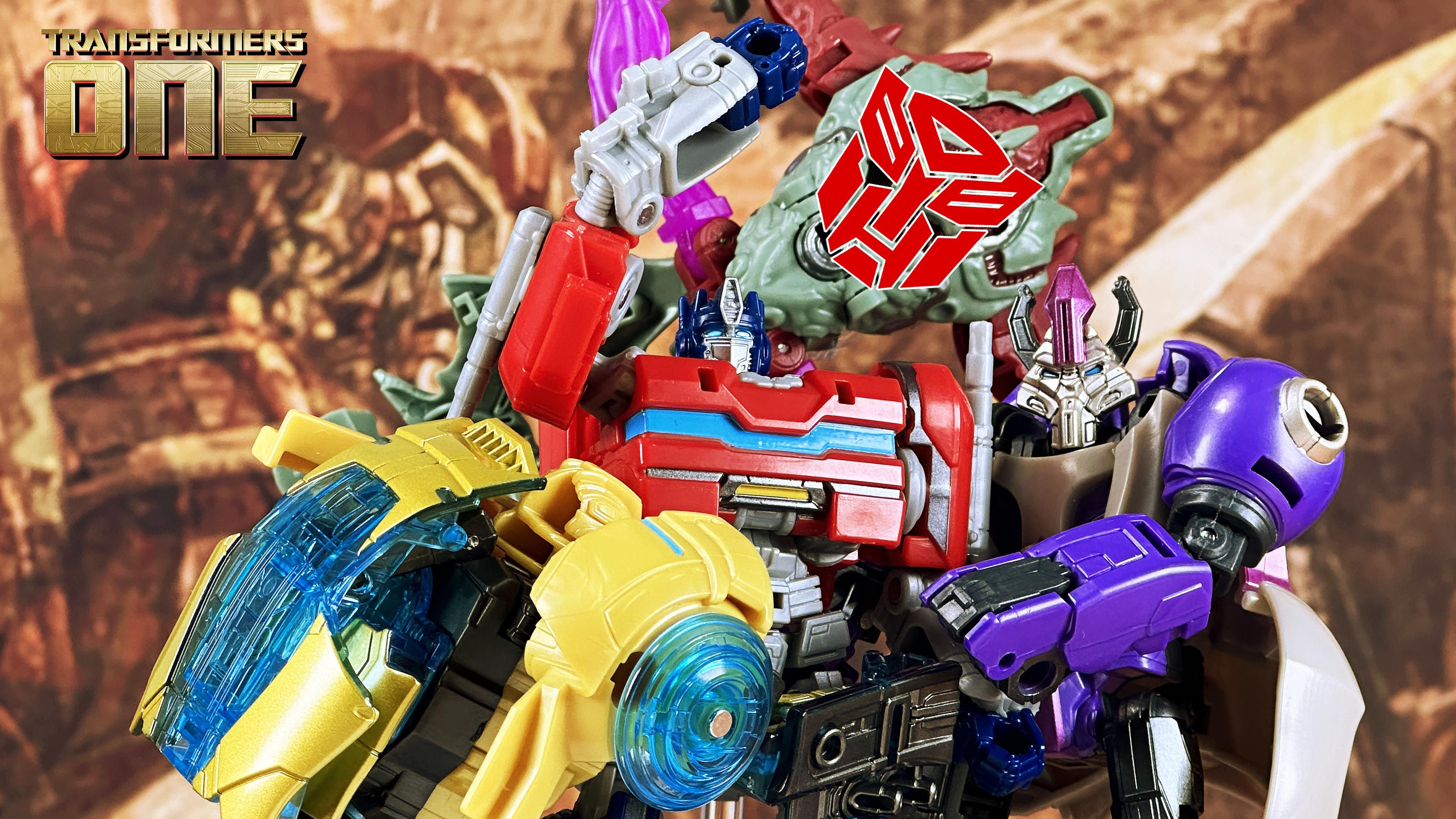 【超展示】变形金刚:起源 擎天柱 大黄蜂 钛师傅 五面怪 transformers