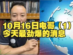 Descargar video: 10月16日电哥（1）：今天最劲爆的消息