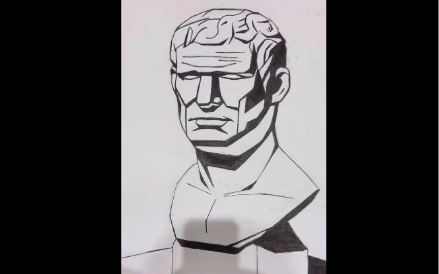 江苏省美术大型模拟考试阅卷现场,黄同学的画成功吸引了老师的眼球