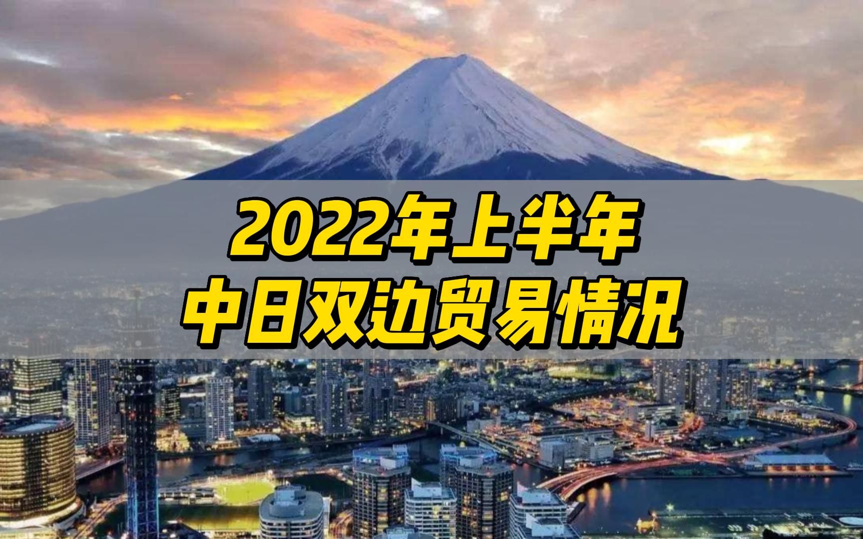 2022年上半年中日双边贸易情况分析哔哩哔哩bilibili