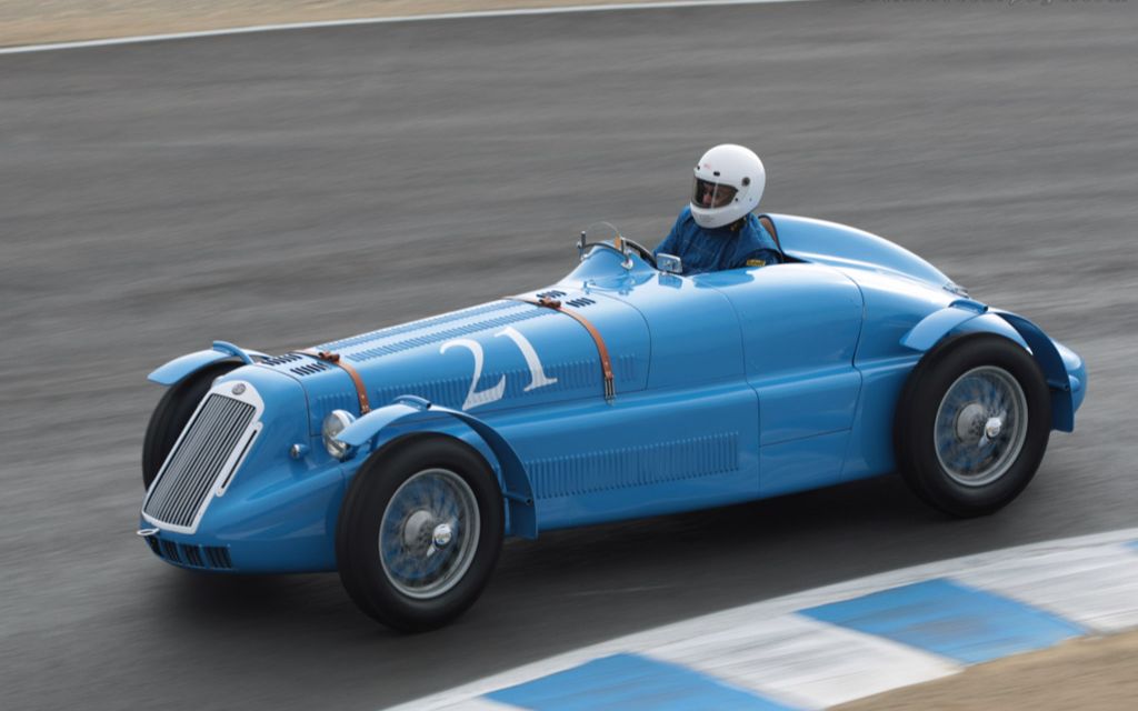 前置后驱直六法国跑车|1946 delage d6-3l grand prix欣赏