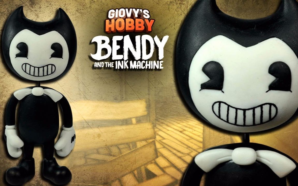 搬运班迪和墨水机器用软陶制作一只bendy