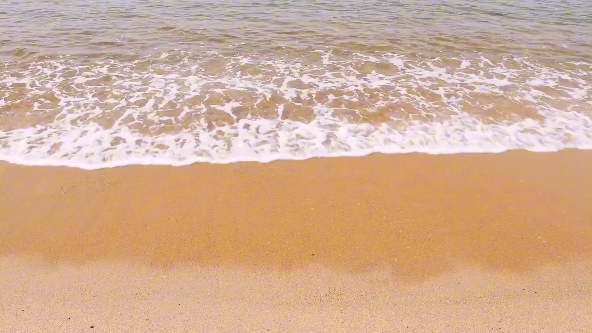 海浪轻拍沙滩 | 自然白噪音助眠冥想