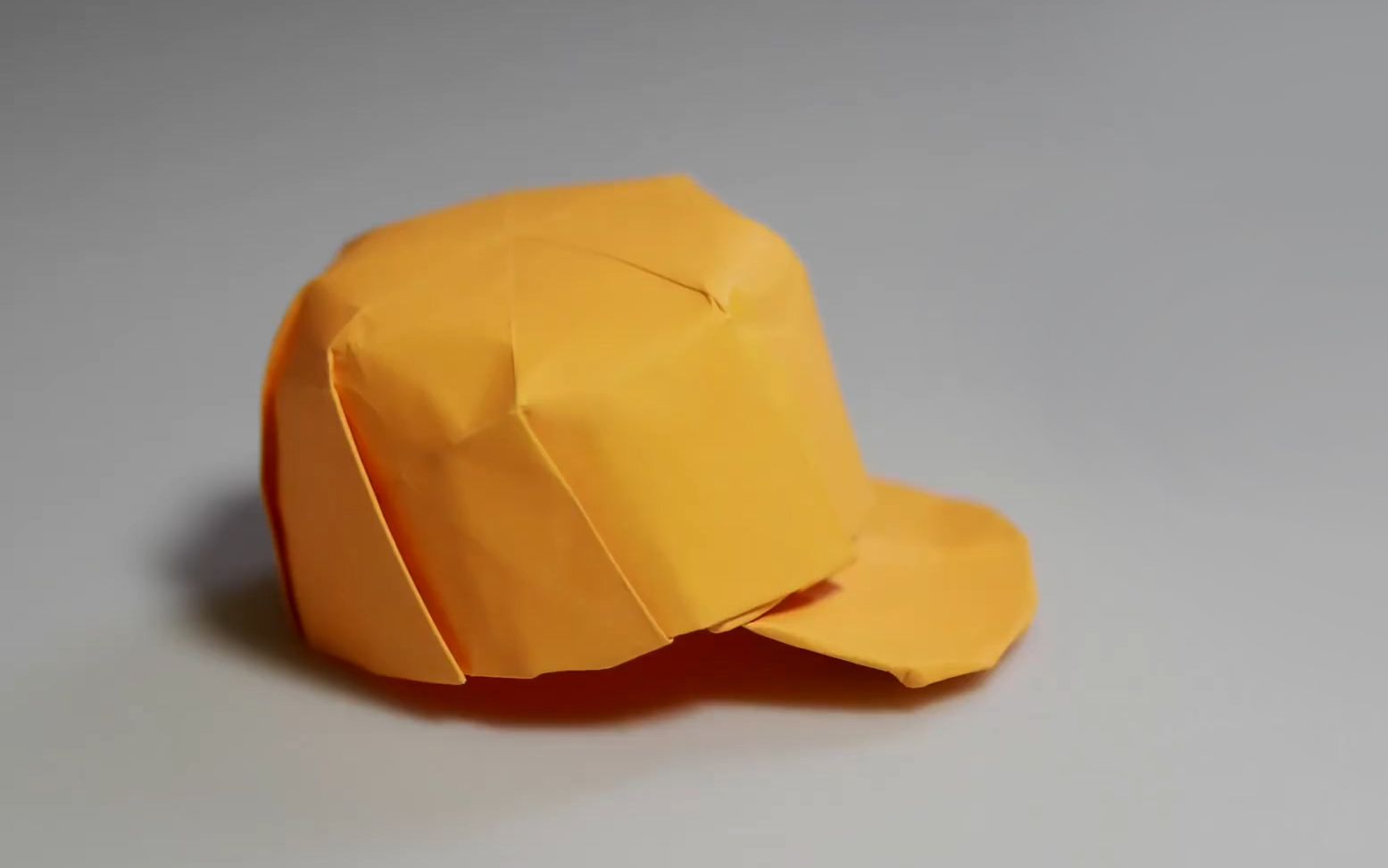 创意纸艺手工教程用纸折棒球帽
