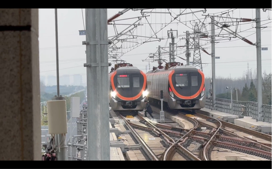 (名场面)【滁州轨道交通】宁滁线s4滁州高铁站列车折返全过程.