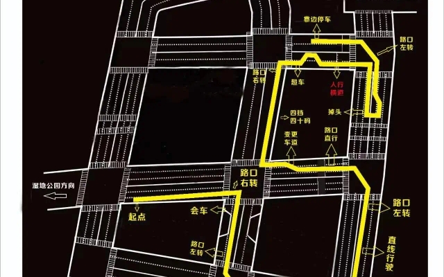 四川省泸州市驾考科目三考试路线图