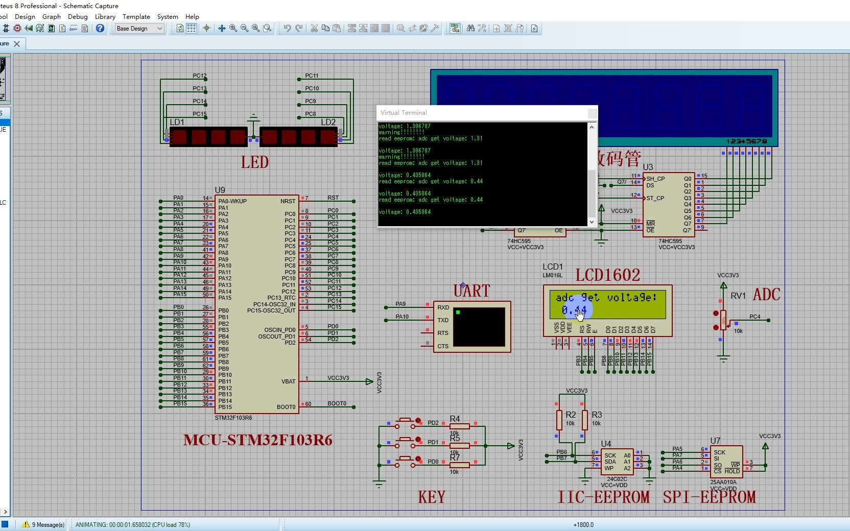 [图]Proteus STM32仿真学习板