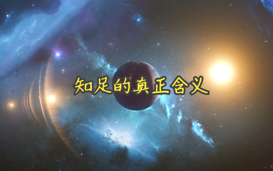 知足的真正含义哔哩哔哩bilibili