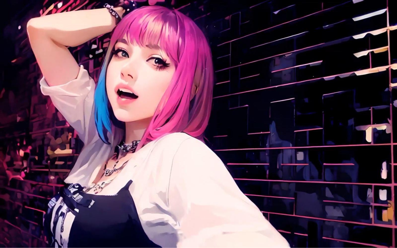 blackpink《boombaya》 ai重绘混剪,pink起来