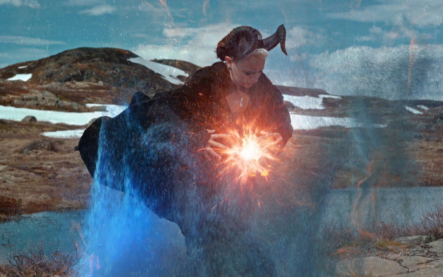 黑暗奇幻龙火焰烟雾能量粒子冲击魔法后期特效4k高清视频素材