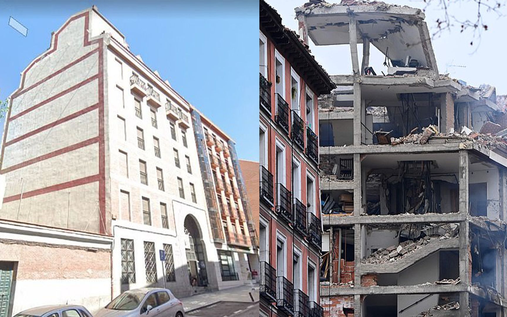 西班牙马德里市中心发生爆炸,至少3人死亡11人受伤,建筑严重受损