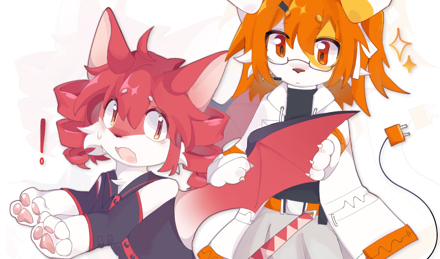 奇美拉小猫和机械小狗