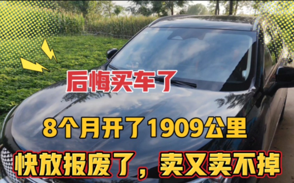 [图]我真是死要面子活受罪，贷款买车8个月开了1909公里，卖又卖不掉！