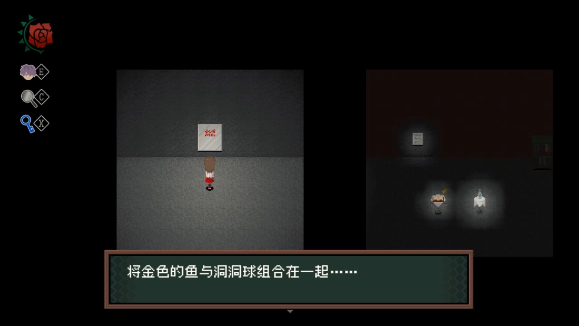 【骆哥实况】优秀rpg恐怖解谜游戏《ib恐怖美术馆重置版》#13