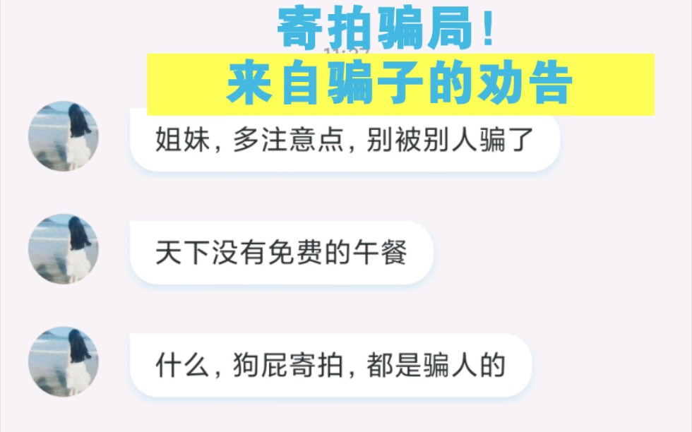 【夏小玥】揭露微博小红书寄拍骗局,从诈骗我到劝告我,诈骗可恶也很可怜哔哩哔哩bilibili