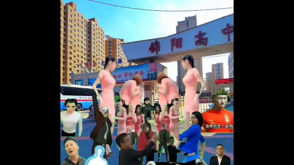锦阳高中,丢光你的脸