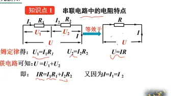 九年级物理：第十七章欧姆定律第四节欧姆定律的应用