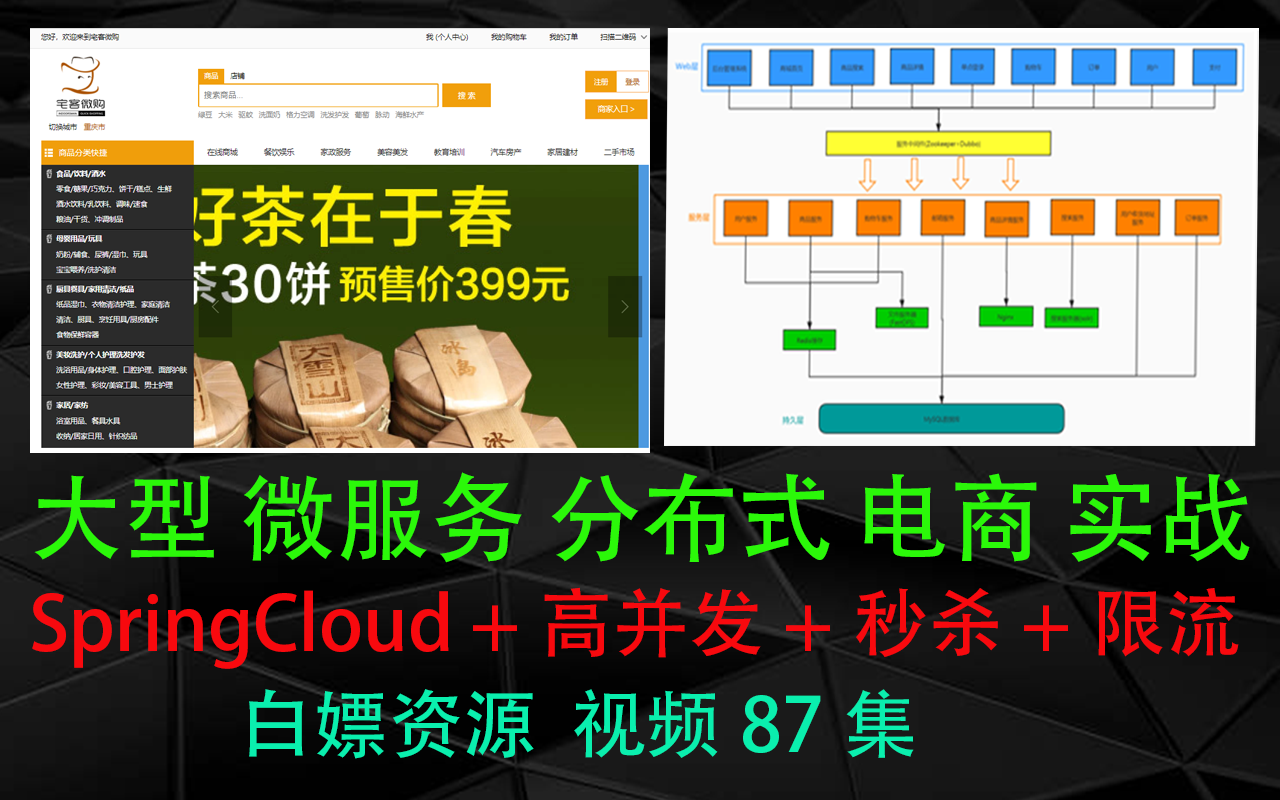 大型微服务分布式电商项目微服务项目实战哔哩哔哩bilibili
