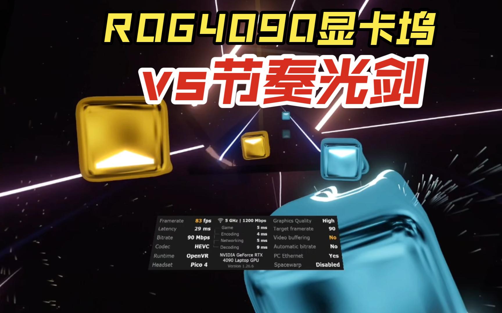 [图]【懒人显卡测评】ROG XG mobile 4090 节奏光剑VR效果测试 LastWish Hard SS