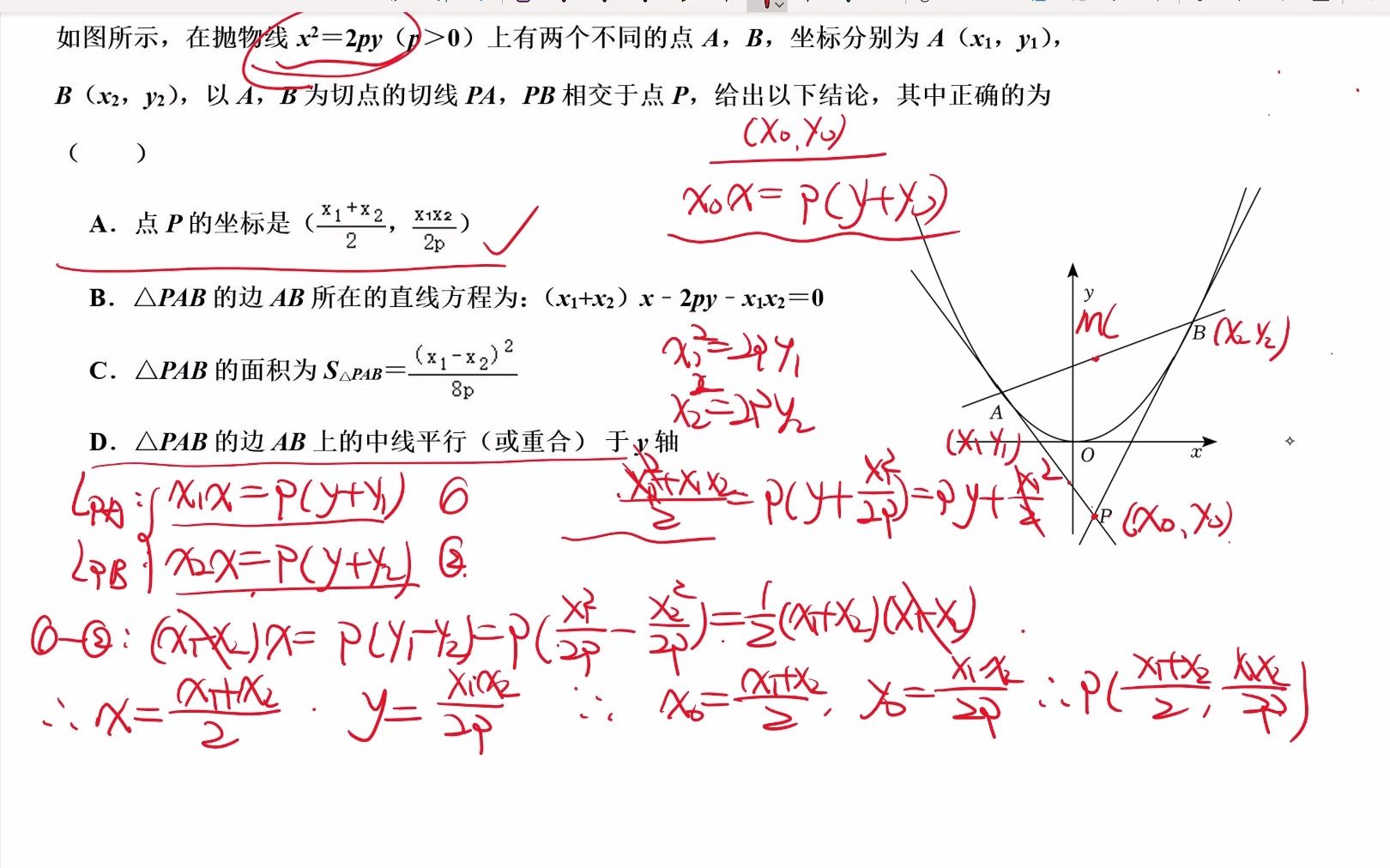 阿基米德三角形 竞赛图片