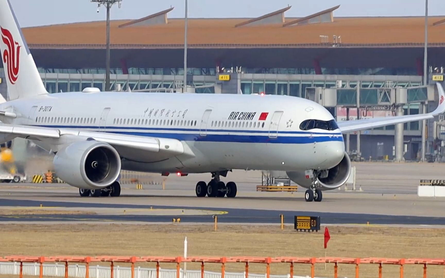 民航复苏ing 国航a350从北京飞法兰克福