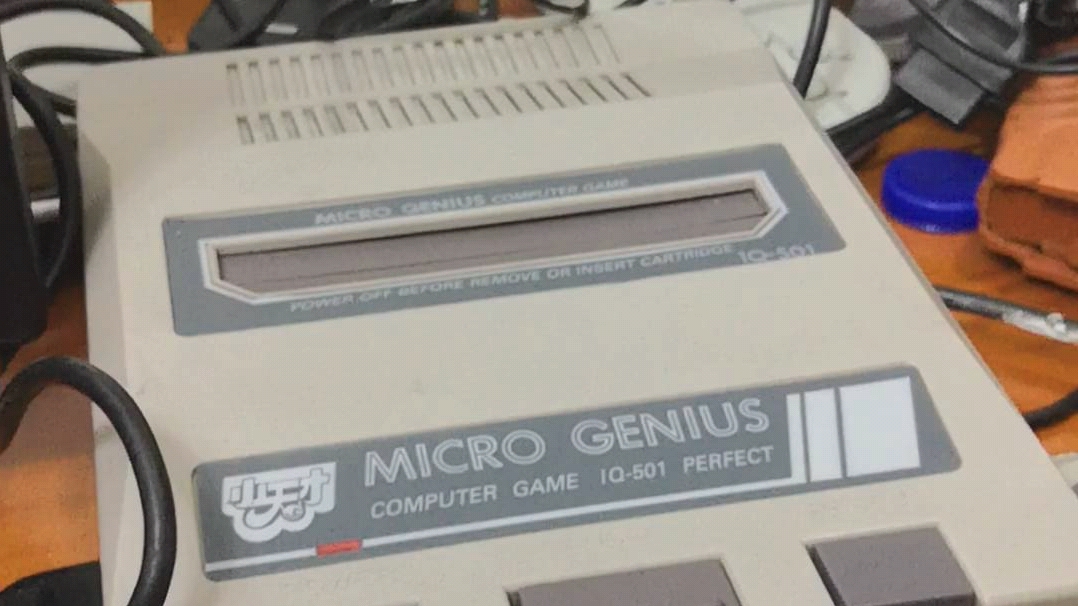 人生第一台游戏机小天才501玩超级马里奥