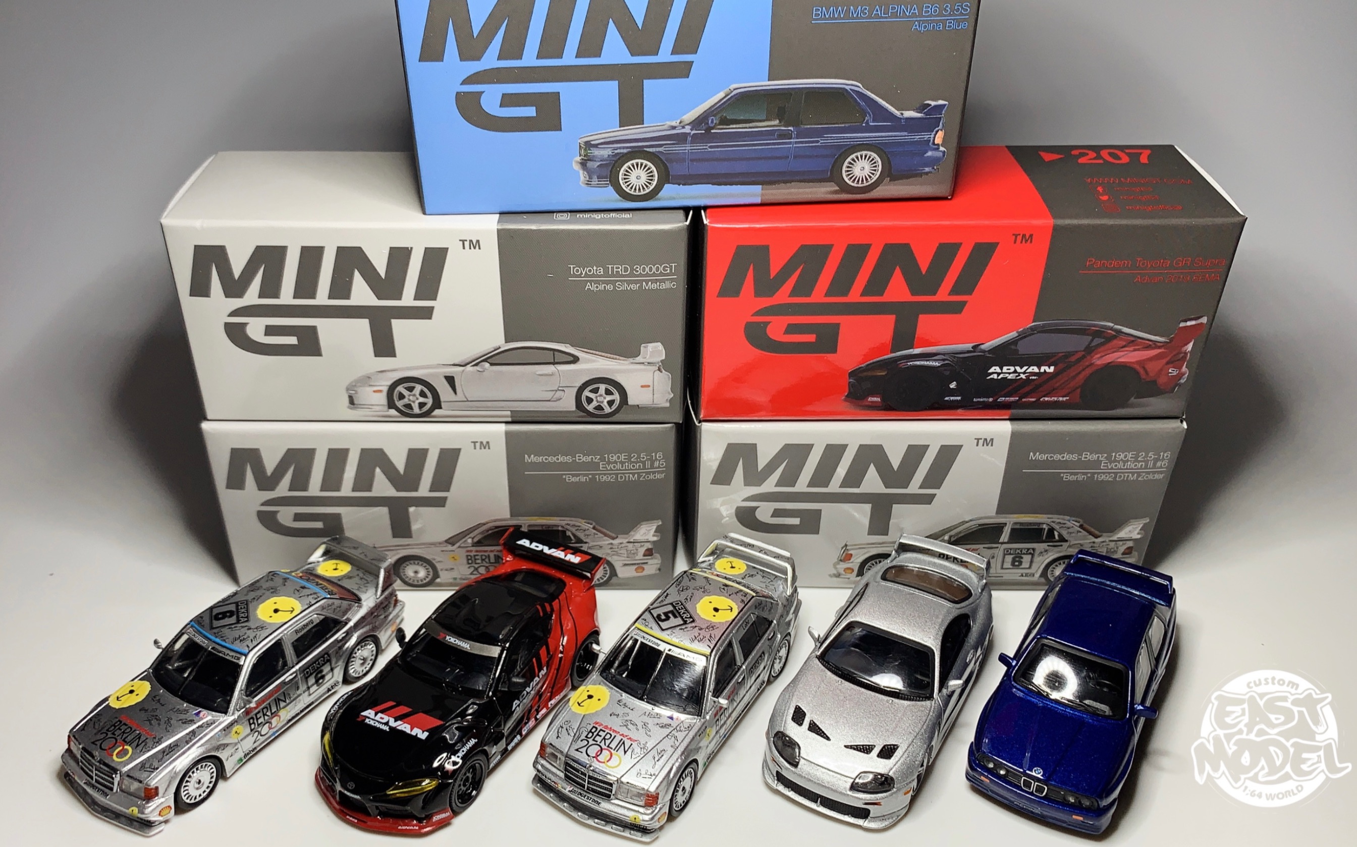 东改【DG】第252期 MINIGT 1/64新车 测评!牛魔王、宝马M3、奔驰190E柏林熊!哔哩哔哩bilibili