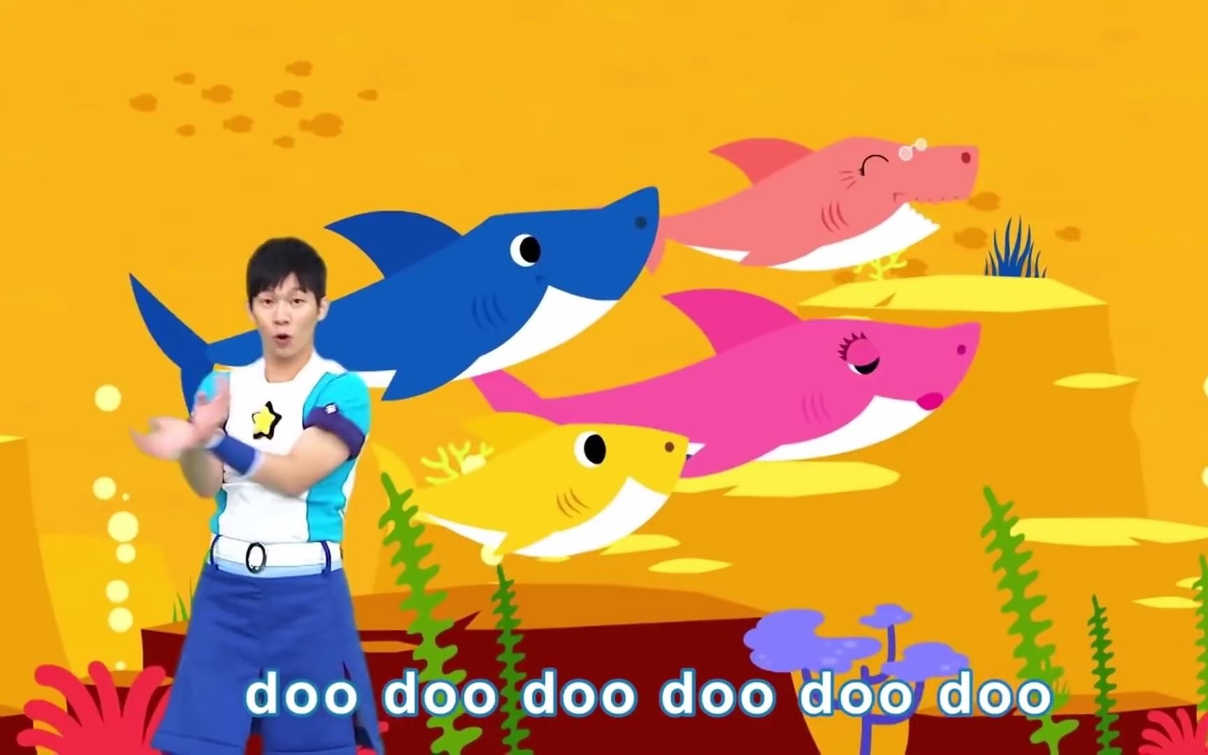 [图]【鯊魚寶寶】人氣兒歌組曲｜BabyShark Dance鯊魚舞｜鯊魚家族｜鯊魚一家｜鯊魚一家｜鯊魚歌