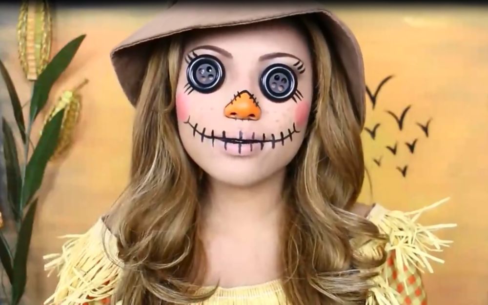 halloween~怪诞稻草人万圣节妆_哔哩哔哩 (゜-゜)つロ 干杯~-bilibili