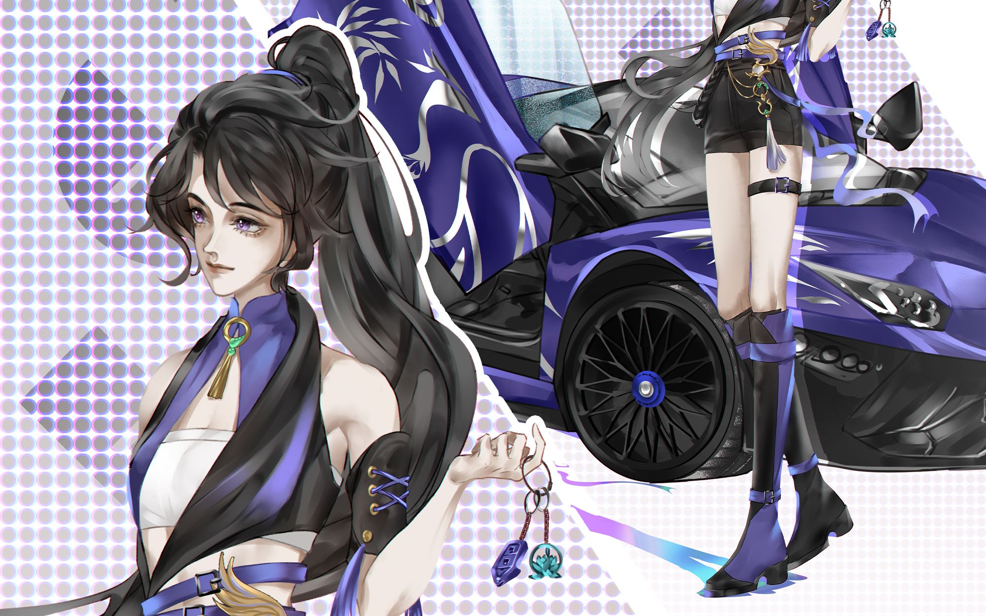 【花亦山】世子开摩托,那郡主就开超跑