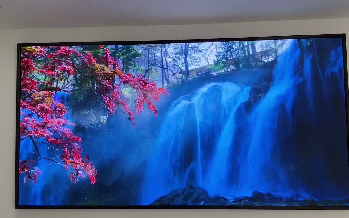 安徽淮北某公司会议室10平方p1.8超清电子屏效果案例