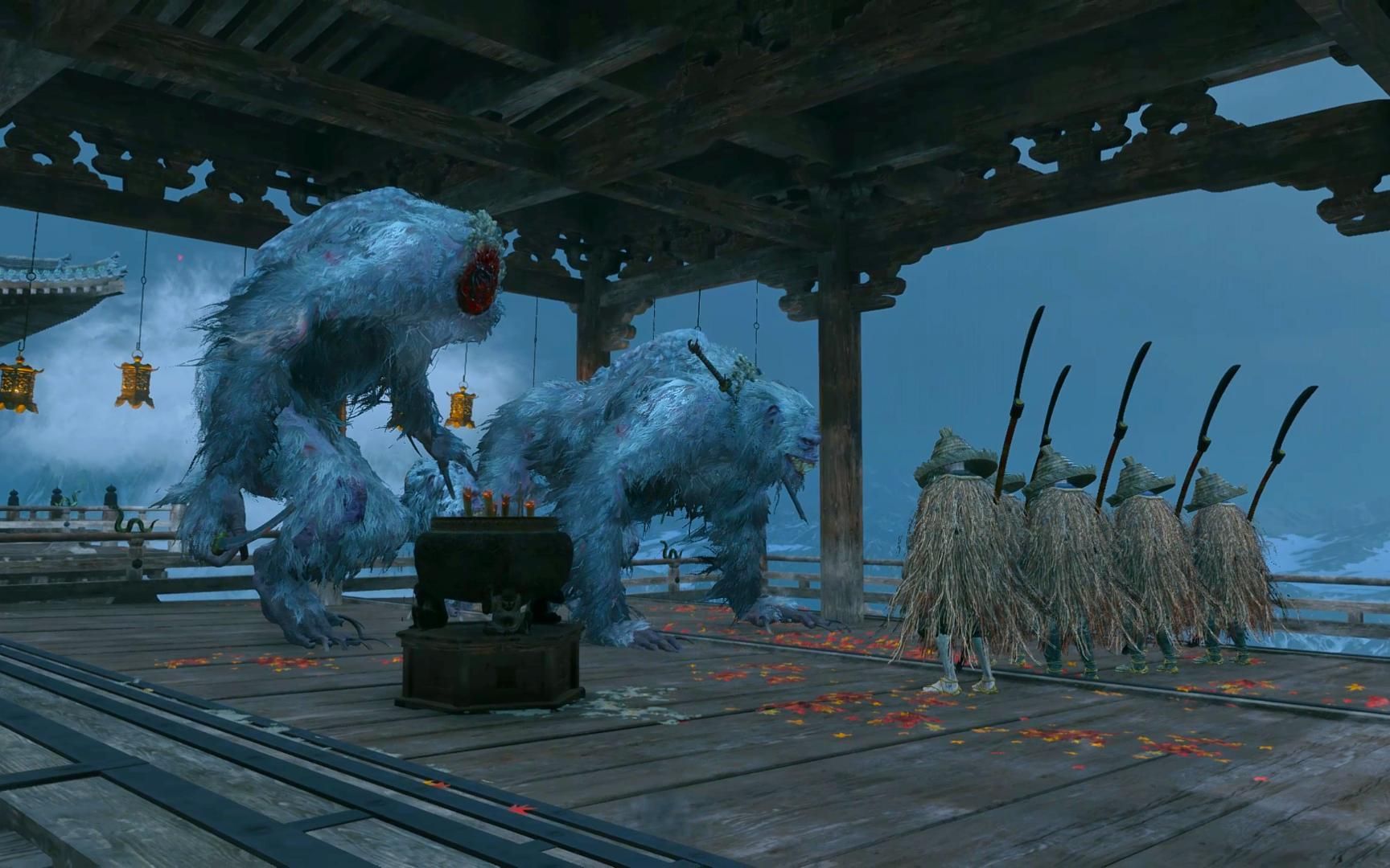 mod双狮子猿对战五个仙峰寺枪术师!