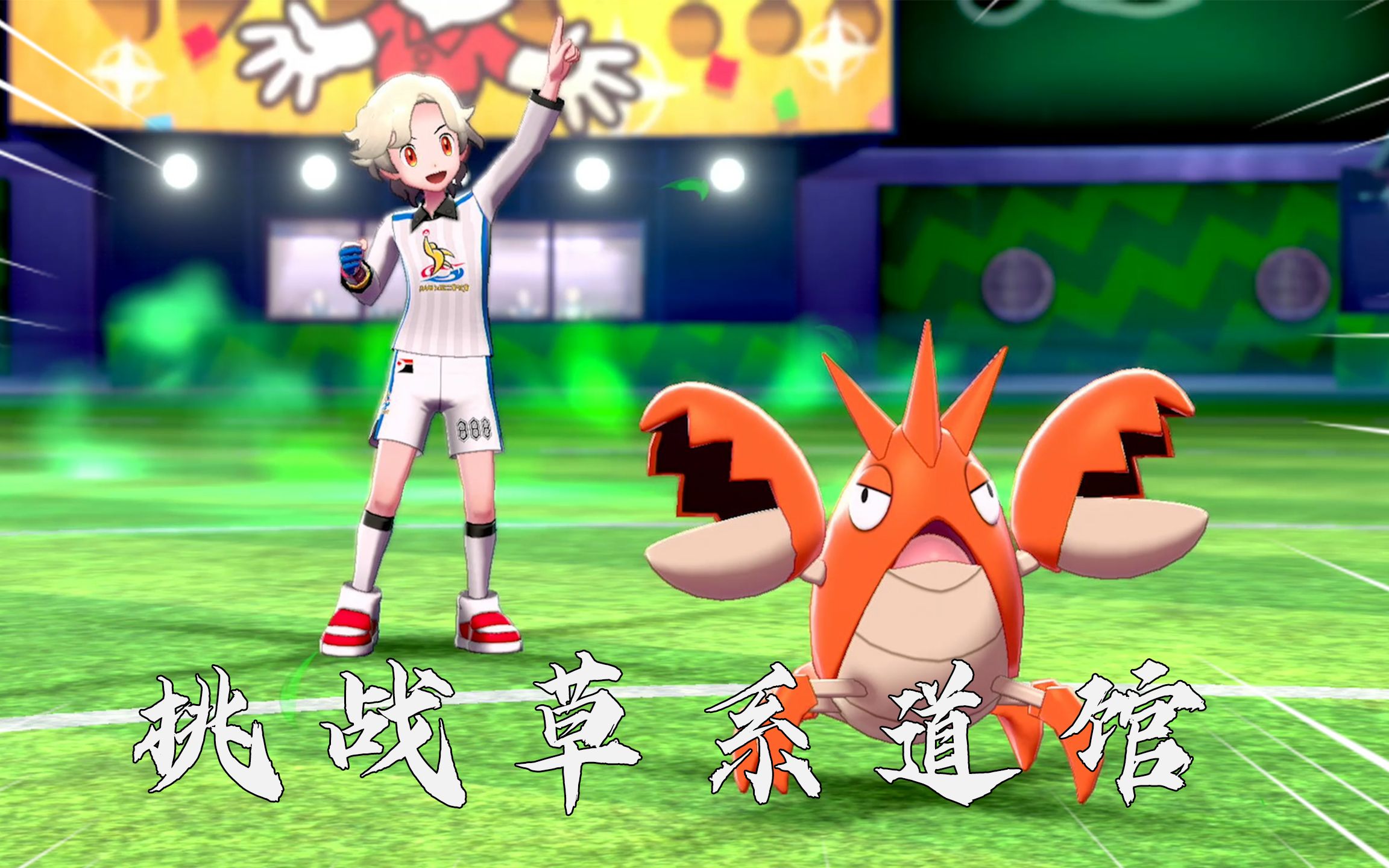 宝可梦剑盾:稚山雀进化成蓝鸦,带它挑战草系道馆!_单机游戏热门视频