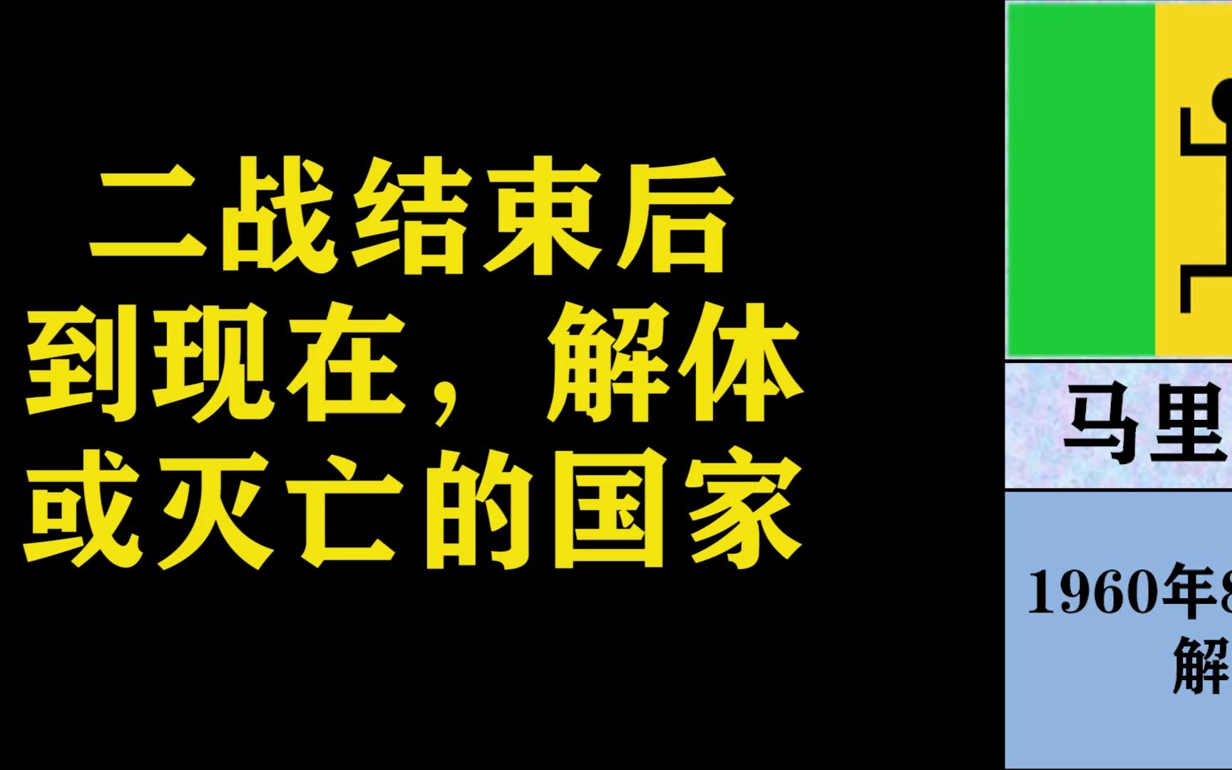 二战结束后到现在,解体或灭亡的国家哔哩哔哩bilibili