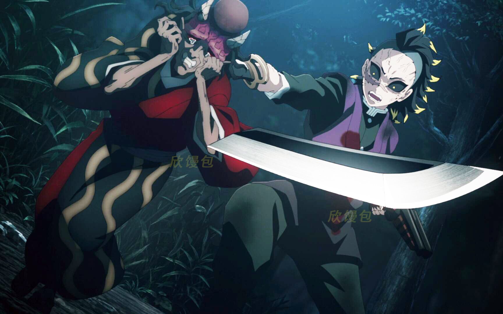 上弦之四本体只有老鼠大小,但脖子太硬,刀都断了