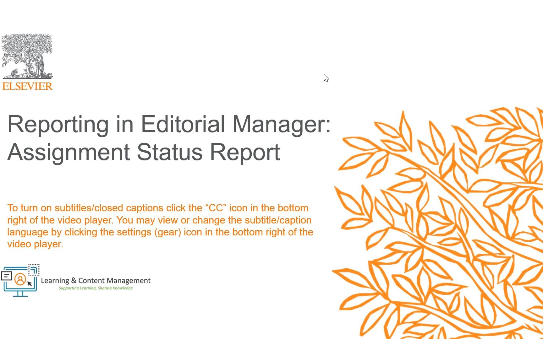 如何在EM系统中使用“Assignment Status Report (稿件分配状态报告)”功能【爱思唯尔Editorial Manager使用指南】哔哩哔哩bilibili