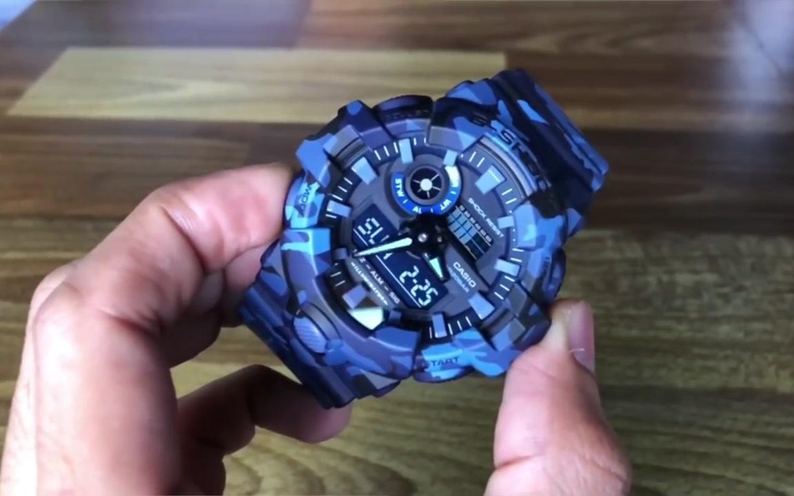 GSHOCK GA700CM2ADR WOODLAND CAMO series watch unboxing and review哔哩哔哩bilibili