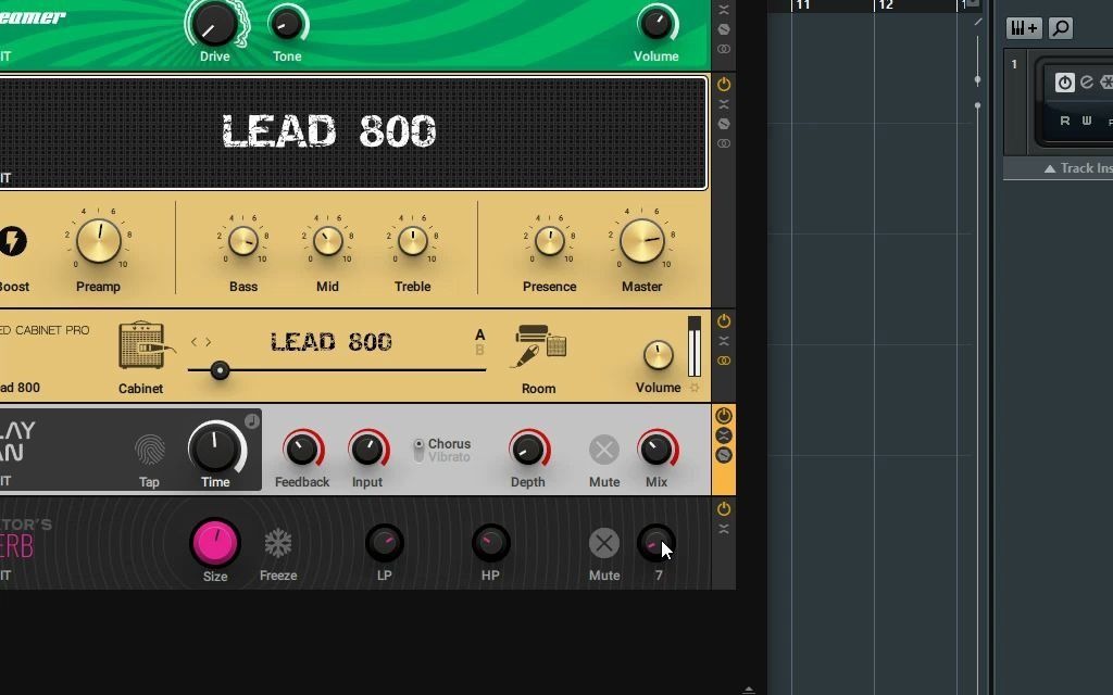 45guitarrig6吉他效果器16如何调失真solo音色