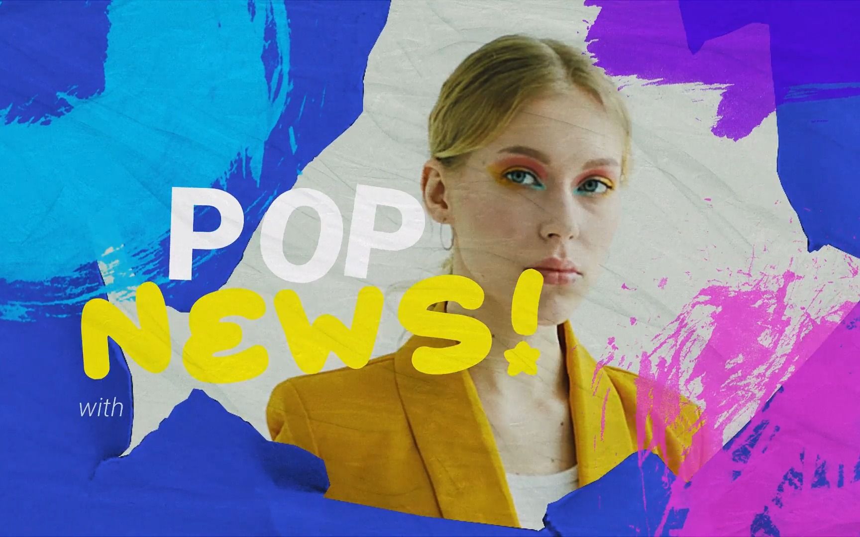 ae模板|高级动态手绘多彩潮流创意音乐频道综艺节目开场片头