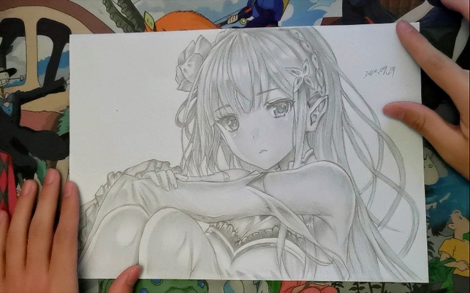 【手绘/艾米莉亚】《从零开始的异世界生活》如果累了的话,就给你膝枕