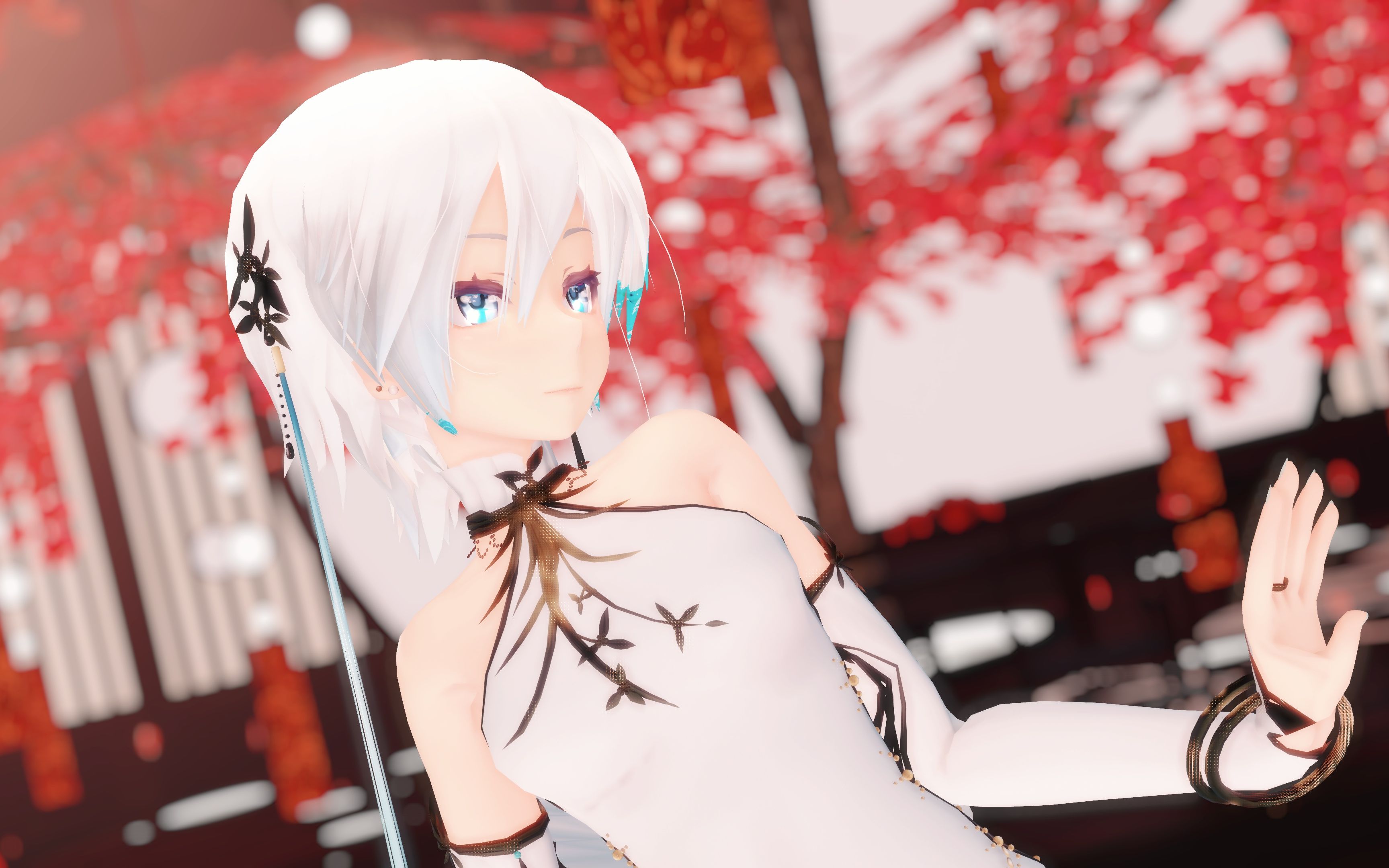 【4k/言和mmd】兰序旗袍·花月成双_哔哩哔哩 (゜-゜)つロ 干杯~-bili