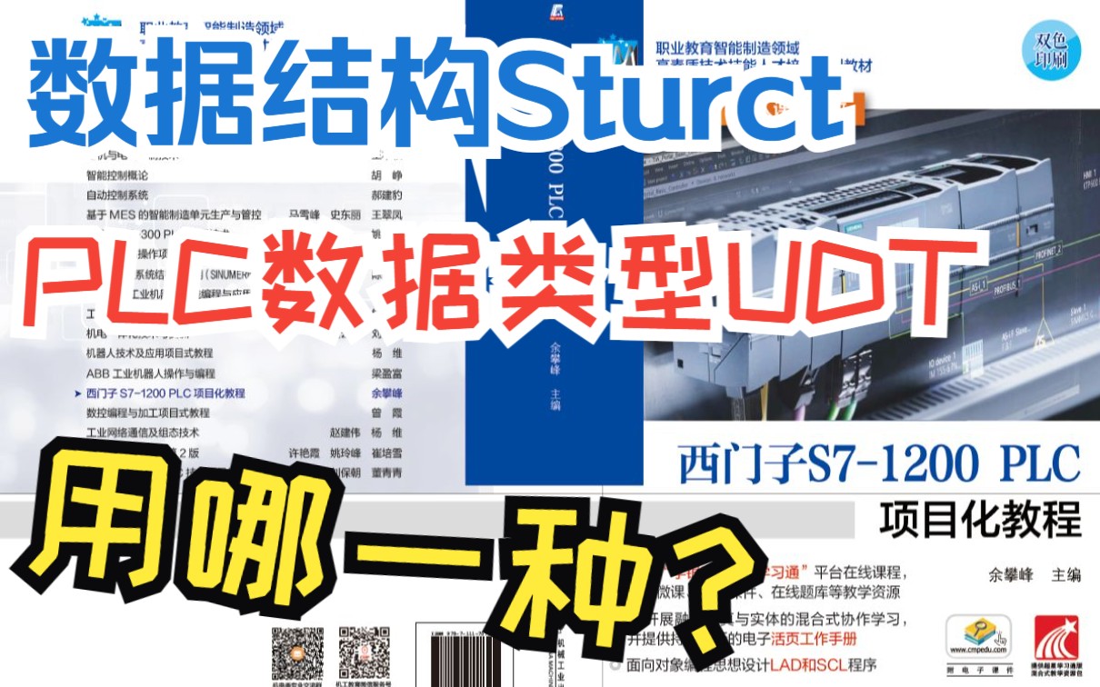 [图]5-6 PLC数据结构Struct和PLC数据类型UDT的使用方法《西门子S7-1200 PLC项目化教程》余攀峰 主编 机械工业出版社