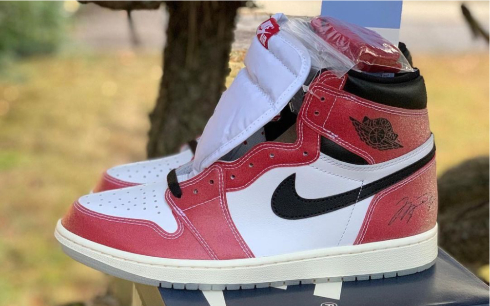 芝加哥 trophy room x aj1 实物开箱曝光 乔丹亲儿子联名来了!