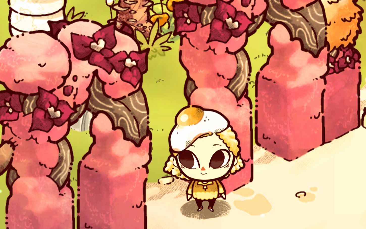 【树玉净止】《cozy grove》cozy grove 煎蛋女孩和幽灵玩游戏 02