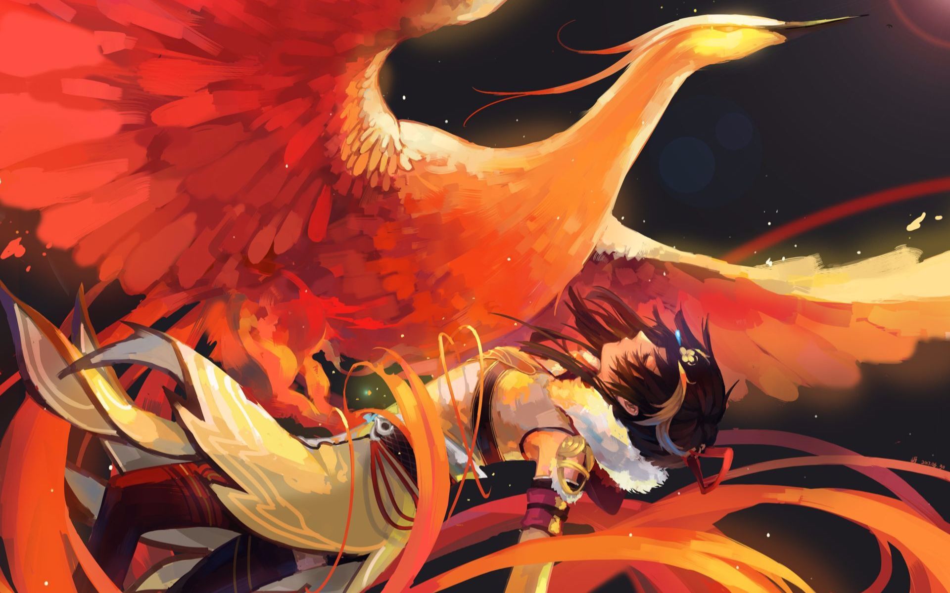 文婧b萌应援画江湖之杯莫停凤凰于飞