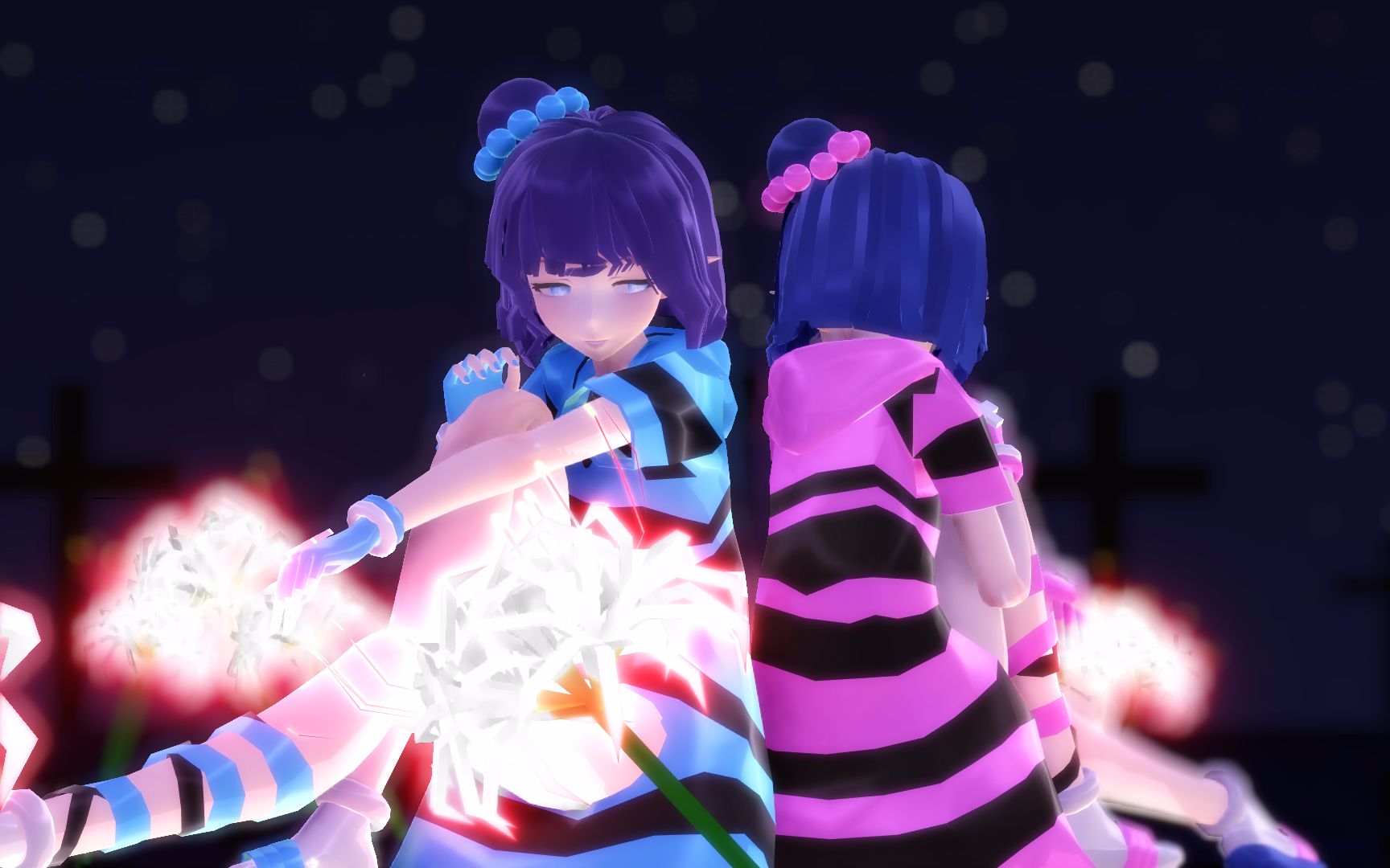 【凹凸世界/mmd】消亡-抹除-遺忘—病名為愛(蕾蒂/梅莉)_嗶哩嗶哩