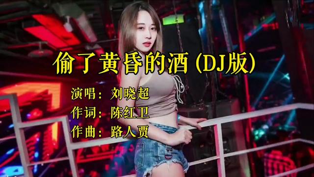 [图]火爆全网的热门歌曲《偷了黄昏的酒》DJ完整版，动感节奏，好听极了