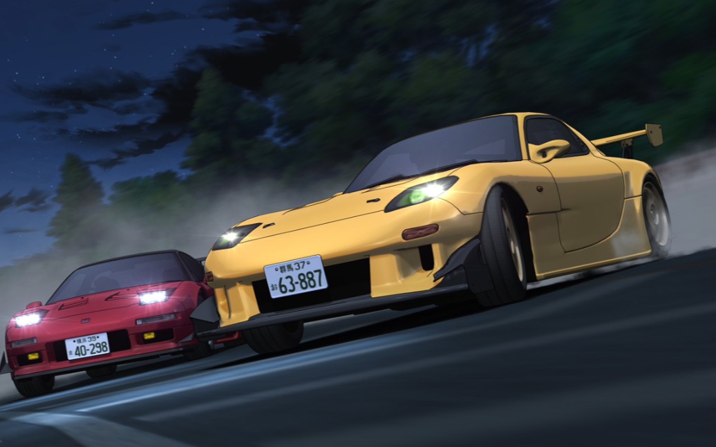 头文字d高燃混剪高桥启介vs北条豪马自达rx7vs本田nsx