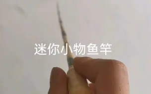 Descargar video: 一款超级迷你小物鱼竿制作可预约喔。